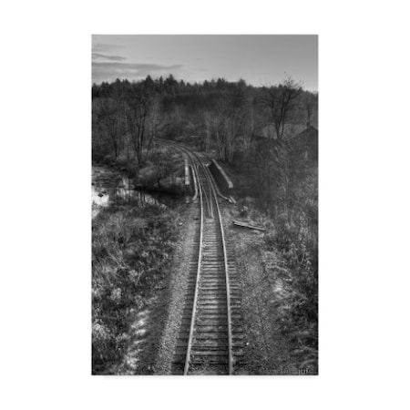 Ian Tornquist 'Lonely Tracks Grayscale' Canvas Art,22x32